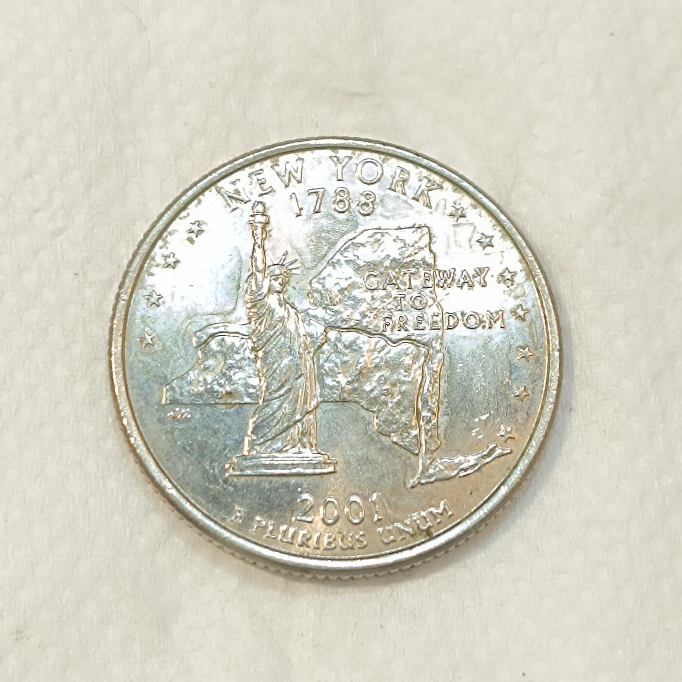 君烨收藏 0元起拍 散币场 每天一场 可留存 第26场 周日发货 20美国25分纪念币