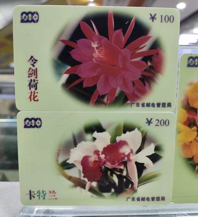 搬档清货，卡类收藏A 广东省邮电管理局200卡，96 P12 花卉，3枚一套全