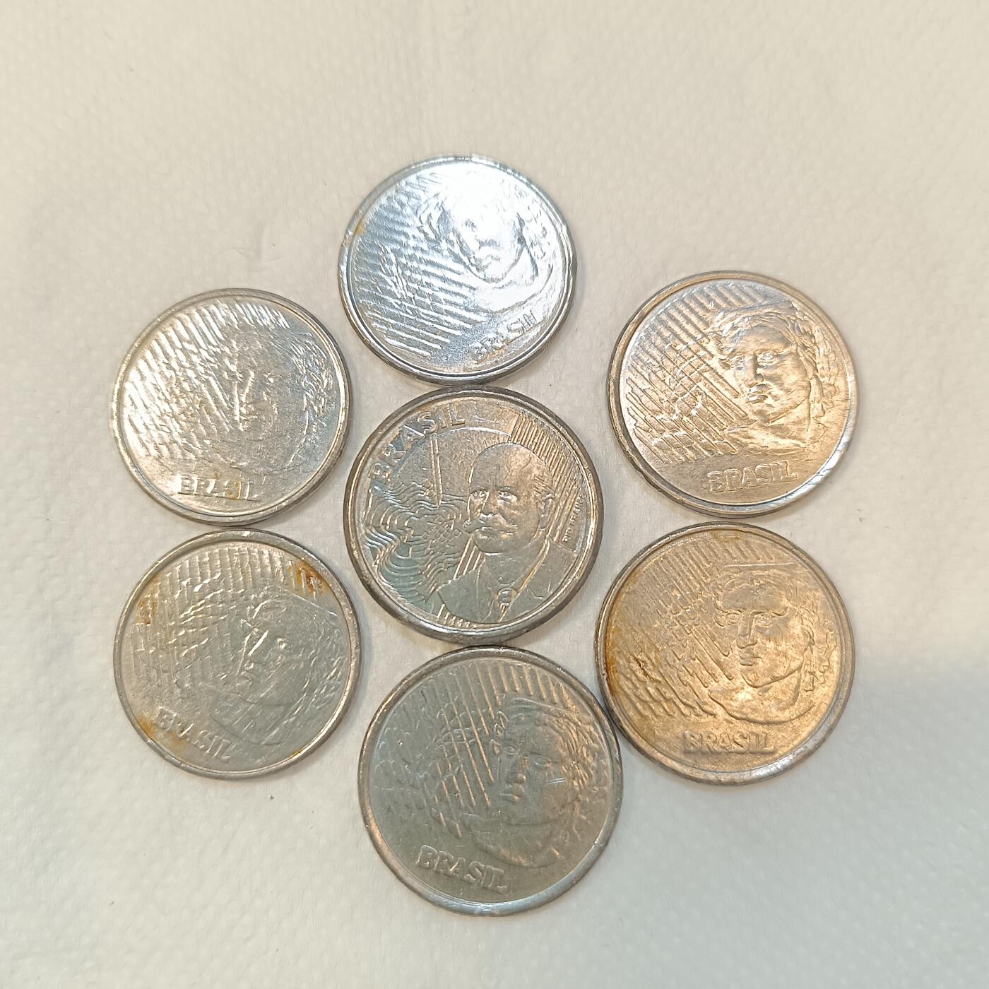 君烨收藏 0元起拍 散币场 每天一场 可留存 第26场 周日发货 巴西硬币7枚