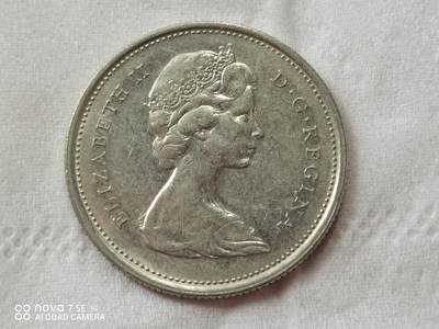 外国硬币 72年加拿大25分