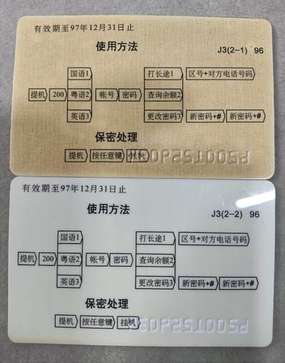 搬档清货，卡类收藏A 广东省邮电管理局200卡，97 J3，科技工作会议，2枚一套全