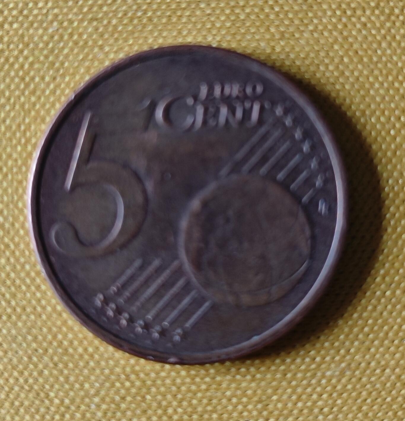 钱币专场 奥地利5欧分硬币 