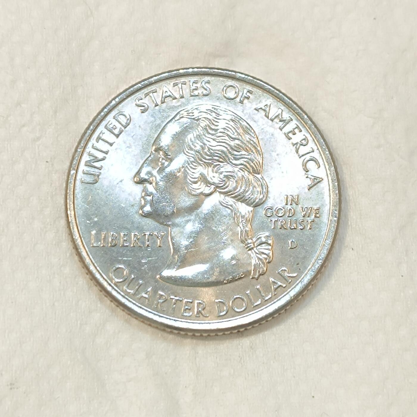 君烨收藏 0元起拍 散币场 每天一场 可留存 第26场 周日发货 22美国25分纪念币