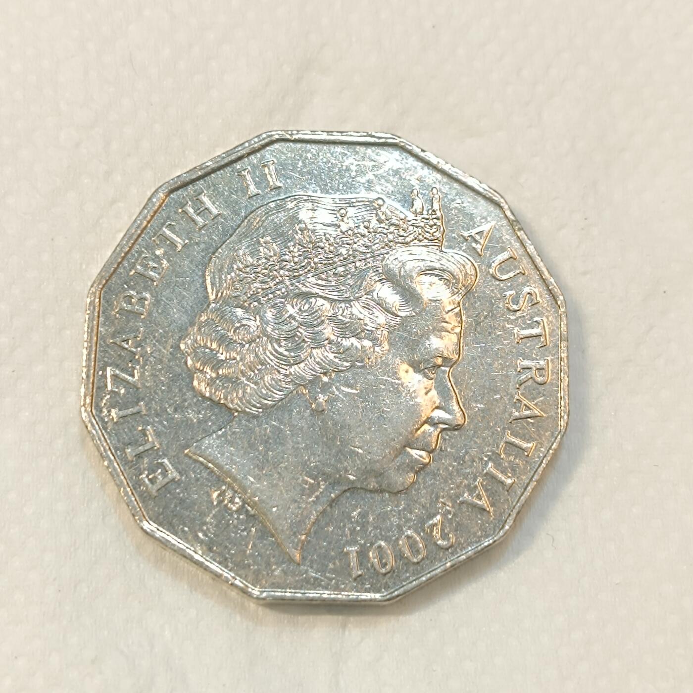 君烨收藏 0元起拍 散币场 每天一场 可留存 第26场 周日发货 36澳大利亚50分纪念币