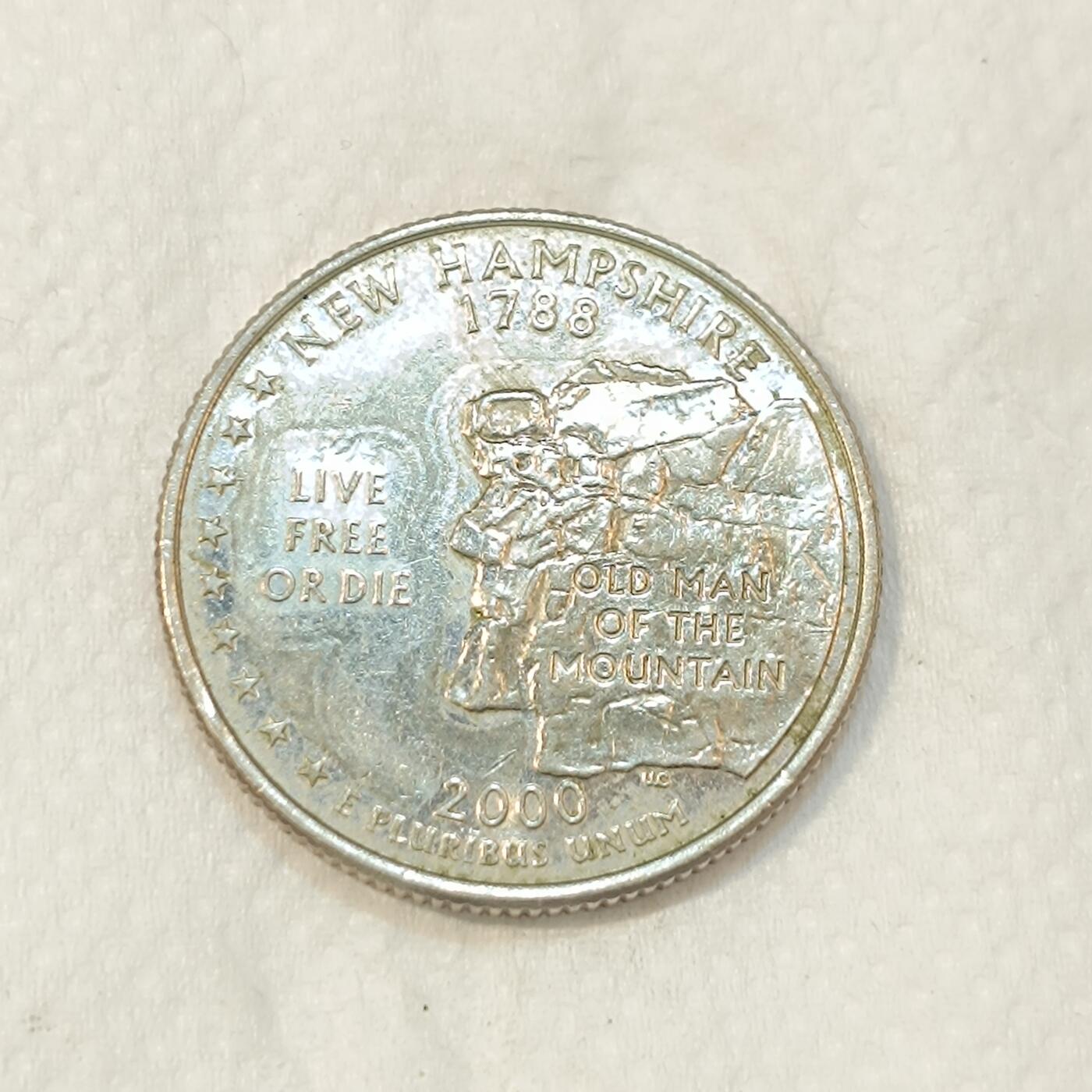 君烨收藏 0元起拍 散币场 每天一场 可留存 第26场 周日发货 19美国25分纪念币