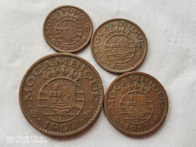 外国硬币 早期葡属铜一组（4枚）