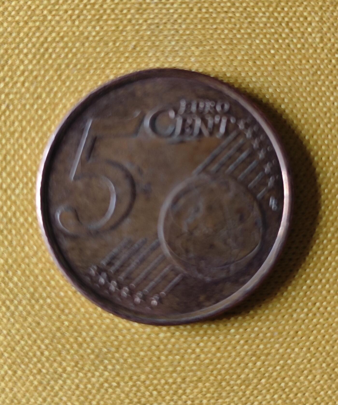 钱币专场 芬兰欧盟5欧分硬币 