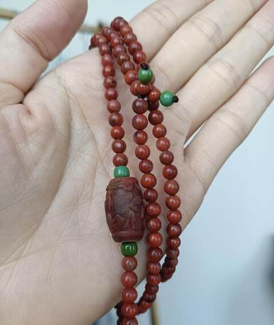 精品天然南红专场｜支持全国鉴定 天然包浆南红项链｜手串