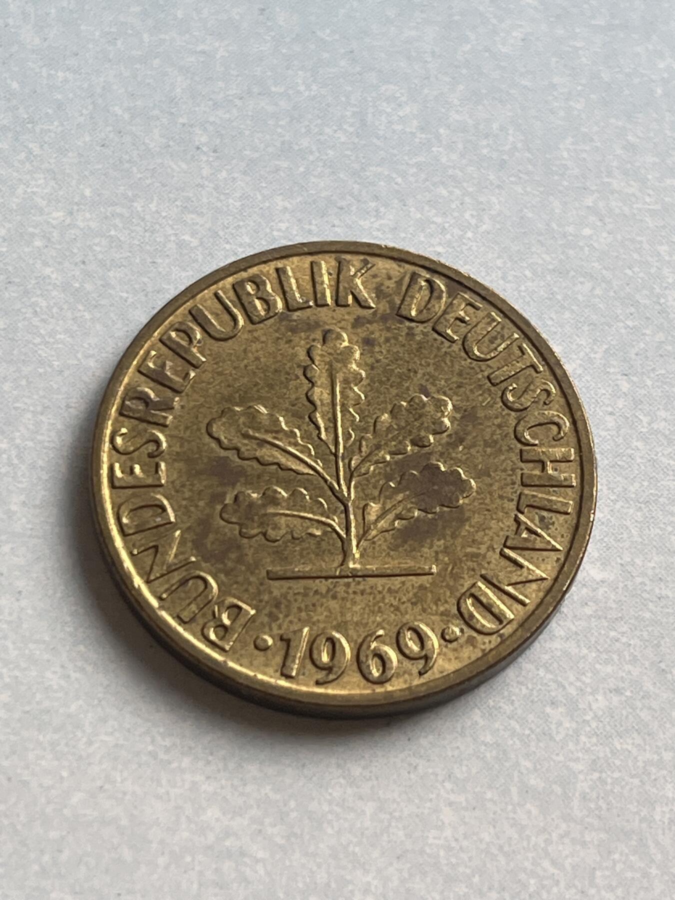 神仙姐姐-中外币专场1 1969年 德国10芬尼