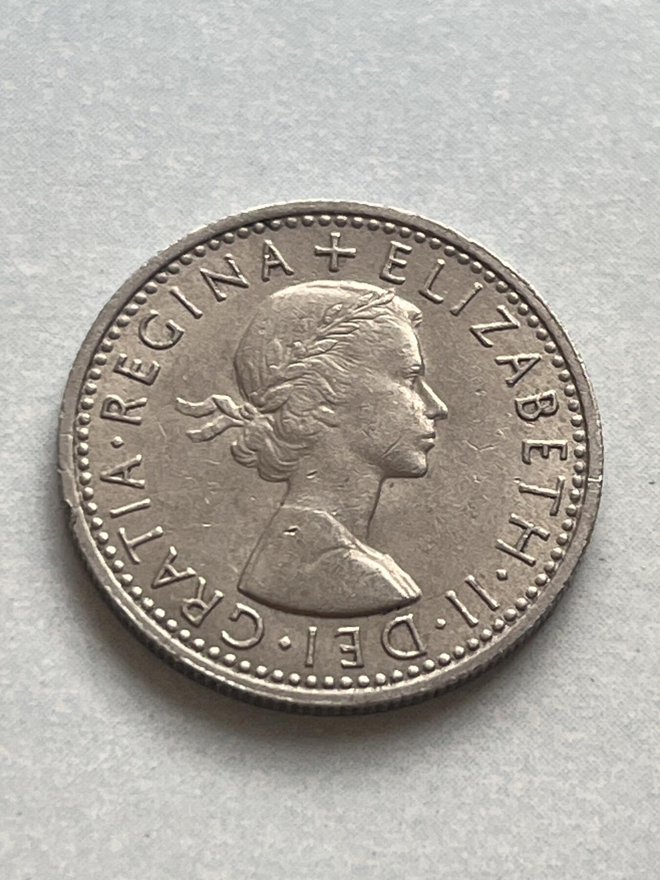 神仙姐姐-中外币专场1 1967年 英国6便士