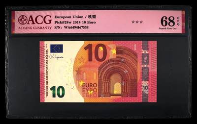 Pick#28w 2014 10 Euro 68 EPQ - Pick#28w 2014 10 Euro 68 EPQ