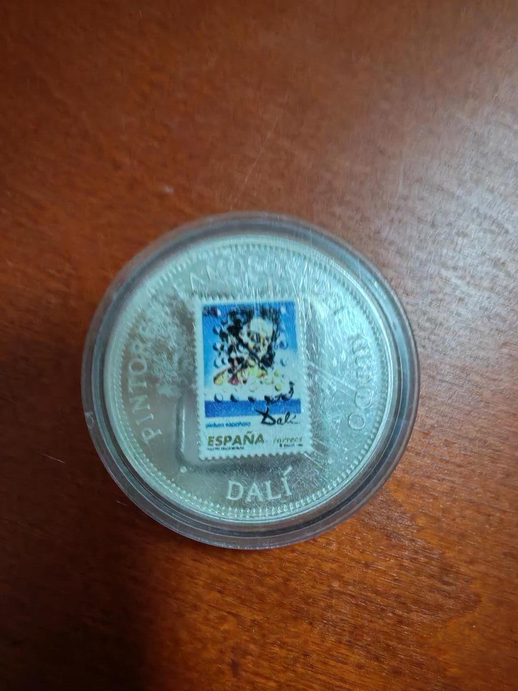 长老汇蛇年精选第十五场拍卖  1999赤道几内亚达利邮票7000法郎彩色精制银币，20.52克999银