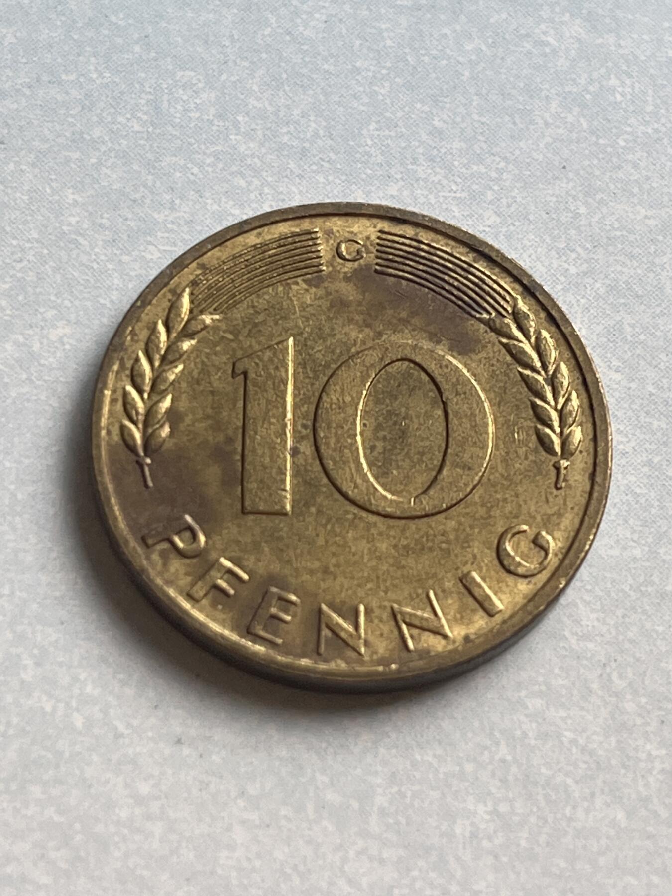 神仙姐姐-中外币专场1 1969年 德国10芬尼