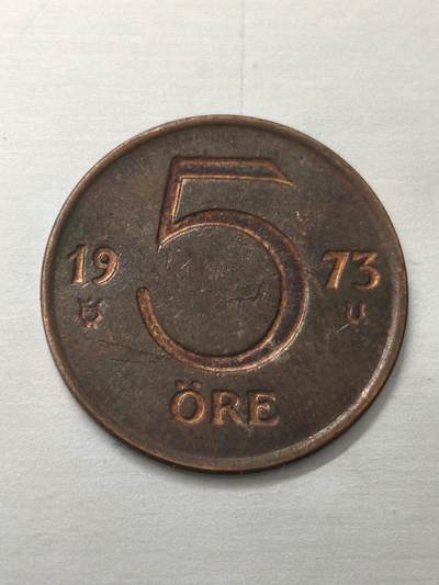 Krab外币市集Vol.12 瑞典1973年5欧尔