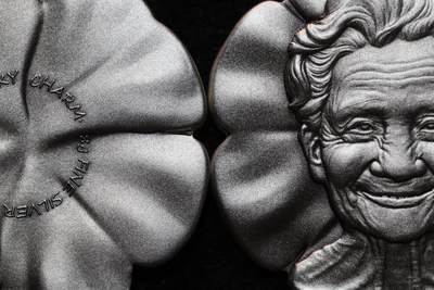 CSIS-GREAT评级精品钱币拍卖第三百零二期 新加坡母亲四叶草仿古异形银章 CSIS初打满分 