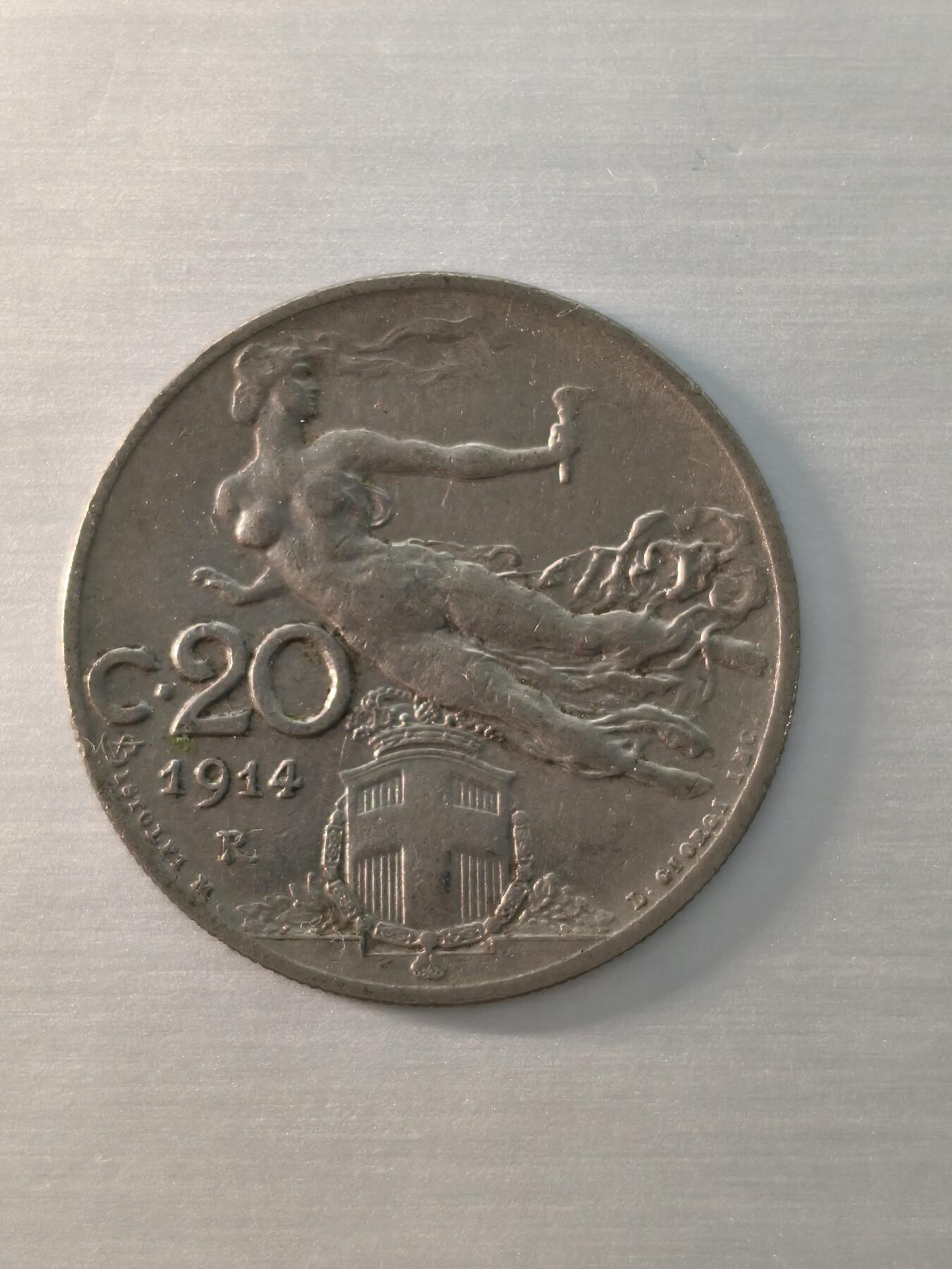 Krab外币市集Vol.12 意大利1914R20分