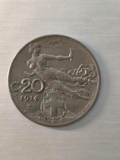 Krab外币市集Vol.12 意大利1914R20分