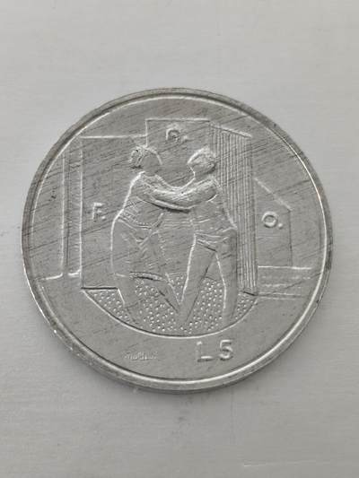 Krab外币市集Vol.12 圣马力诺1976年5里拉FAO纪念币