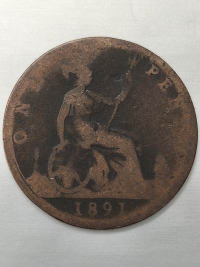 Krab外币市集Vol.12 英国1891年1便士