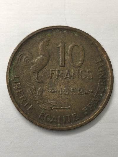 Krab外币市集Vol.12 法国1952年10法郎