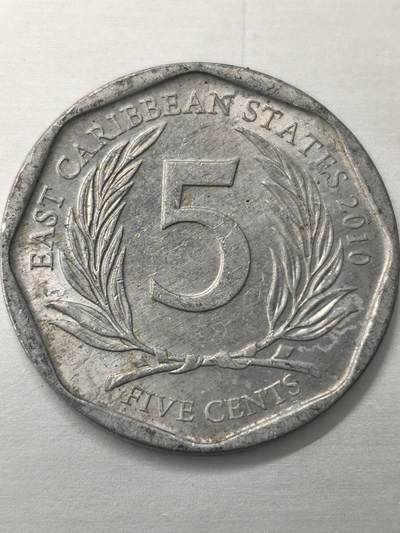 Krab外币市集Vol.12 东加勒比2010年5分