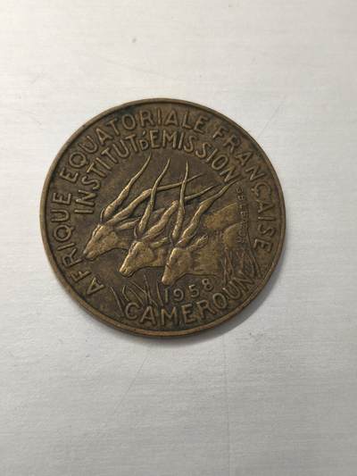 Krab外币市集Vol.12 法属喀麦隆1958年5法郎