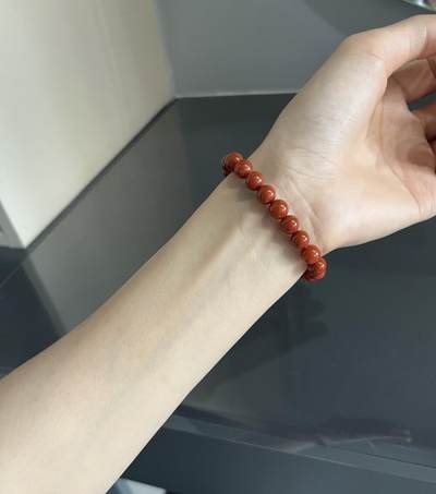 精品天然南红专场｜支持全国鉴定 天然南红火焰纹手串｜直径8mm
