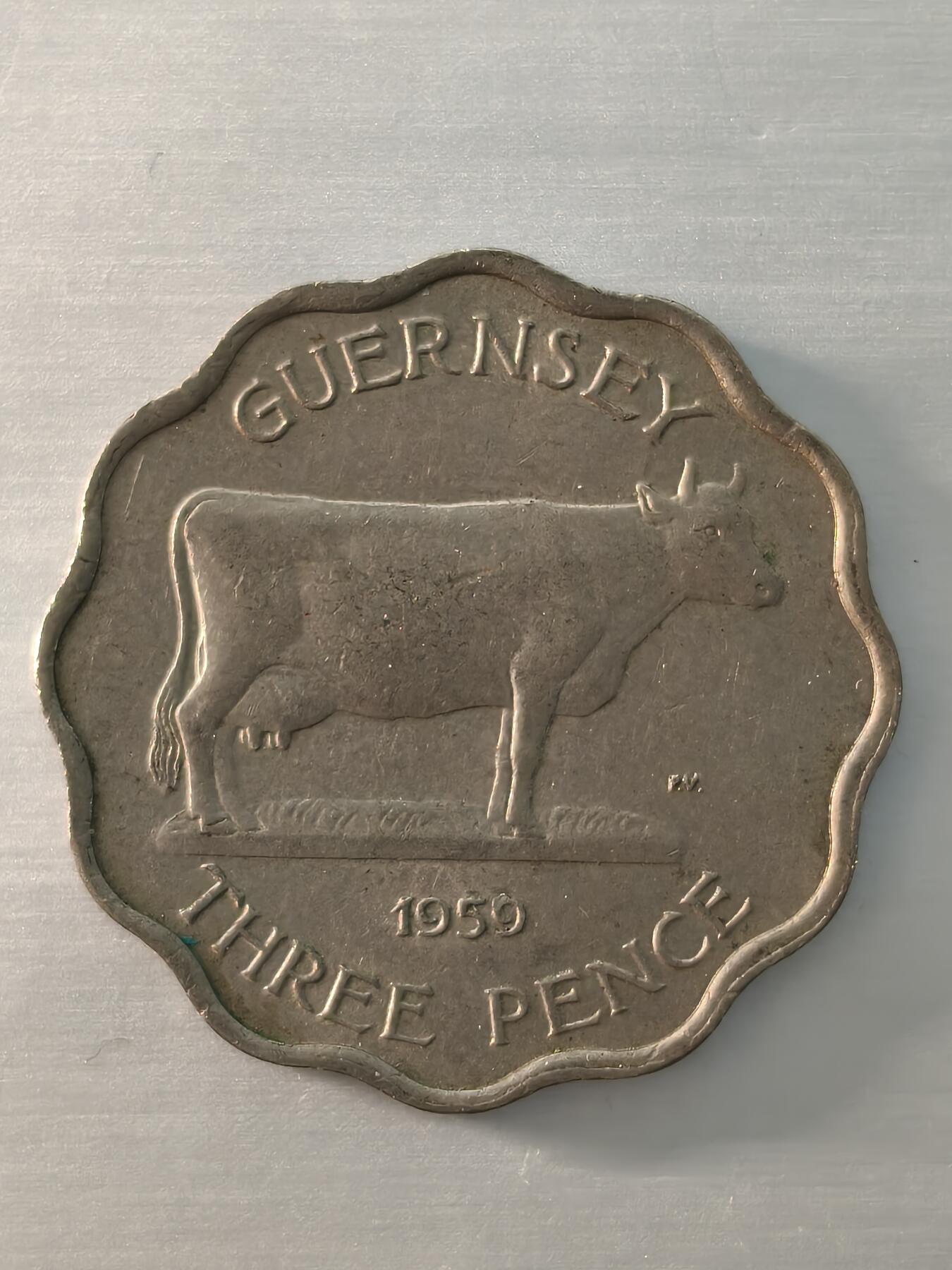 Krab外币市集Vol.12 根西岛1959年3便士