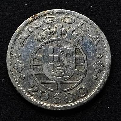 【全场包邮】纯粹捡漏拍433场 - 葡属安哥拉1952年20埃斯库多银币