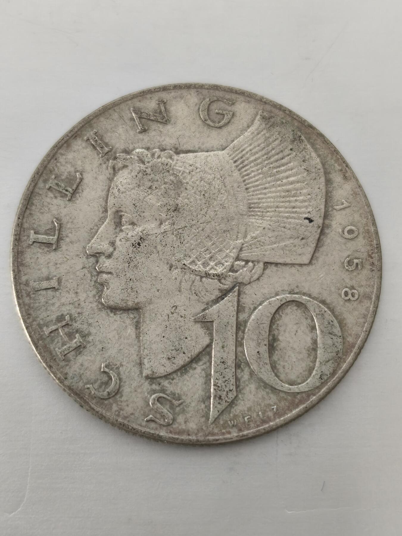 Krab外币市集Vol.12 奥地利1958年10先令