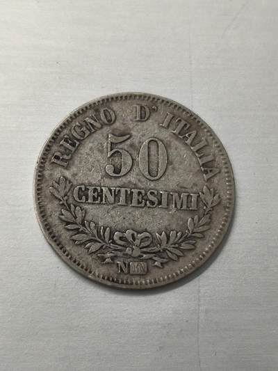 Krab外币市集Vol.12 意大利1867年50分银币