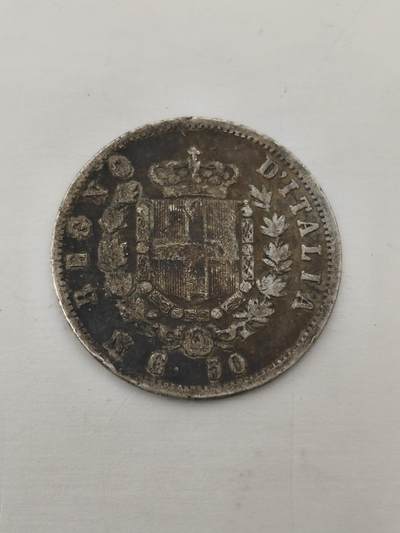 Krab外币市集Vol.12 意大利1862年50分银币