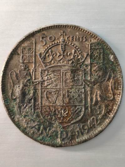 Krab外币市集Vol.12 加拿大1942年50分银币