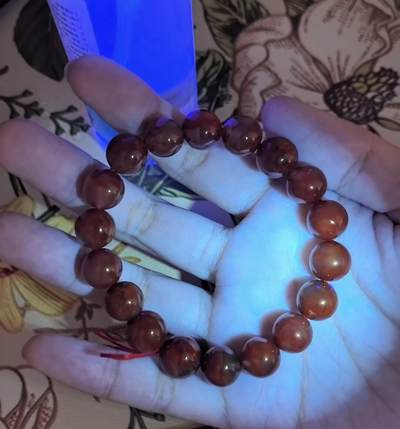 精品天然南红专场｜支持全国鉴定 天然南红玫瑰红妖花火焰手串