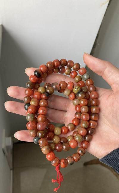 精品天然南红专场｜支持全国鉴定 天然南红昭通多彩包浆玻璃体手串