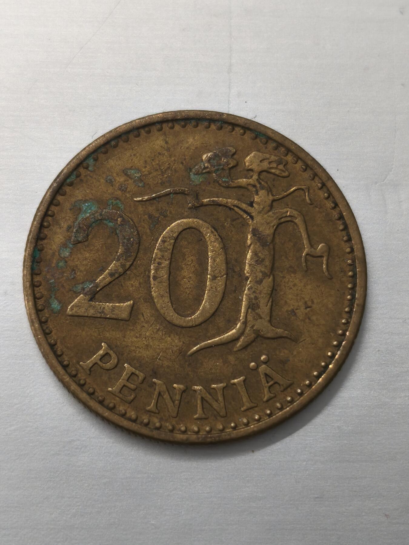 Krab外币市集Vol.12 芬兰1963年20芬妮