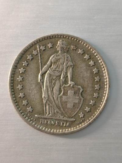 Krab外币市集Vol.12 瑞士1957年1法郎银币