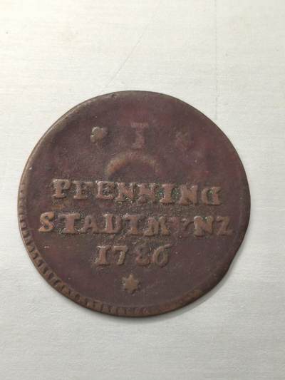 Krab外币市集Vol.12 德国奥格斯堡1786年1芬妮