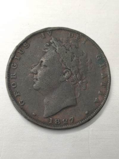 Krab外币市集Vol.12 英国乔治四世1827年1/2便士