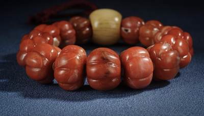 精品天然南红专场｜支持全国鉴定 天然甘南原矿南红瓜棱珠串