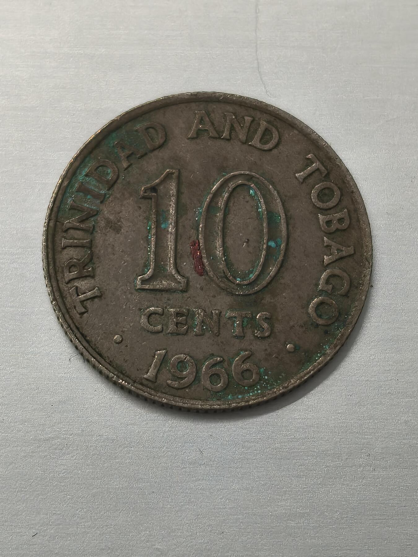 Krab外币市集Vol.12 特立尼达和多巴哥1966年10分