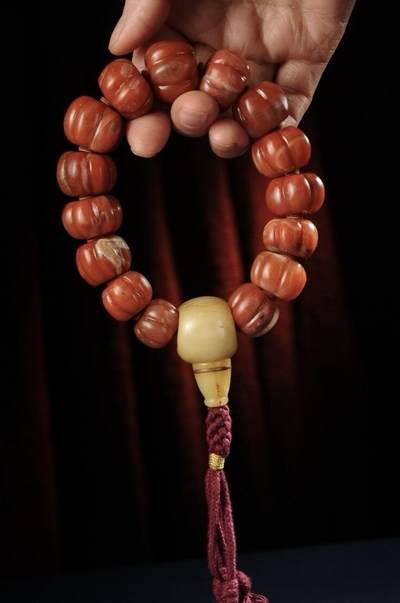 精品天然南红专场｜支持全国鉴定 天然甘南原矿南红瓜棱珠串