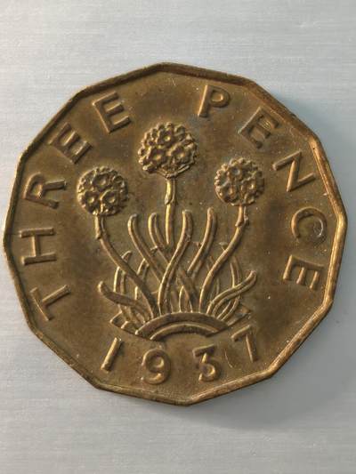 Krab外币市集Vol.12 英国1937年3便士-keydate