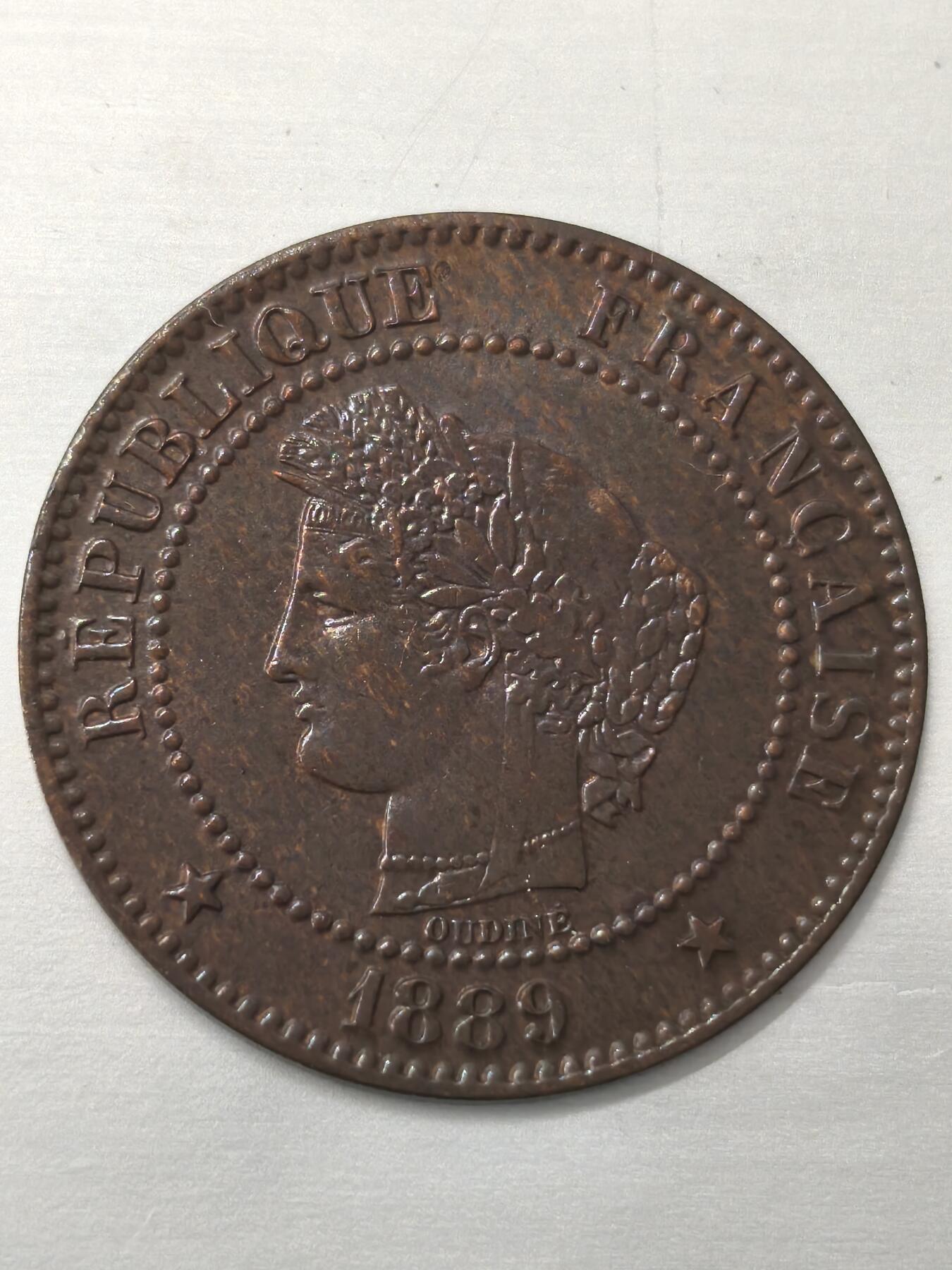 Krab外币市集Vol.12 法国1889年2分