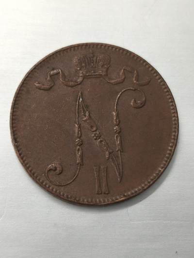 Krab外币市集Vol.12 俄占芬兰1916年5芬妮