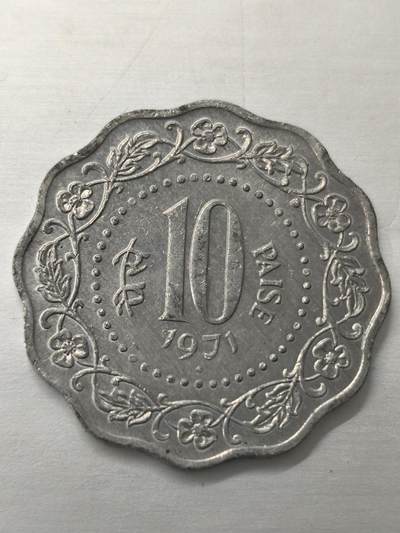 Krab外币市集Vol.12 印度1971年10派沙-UNC