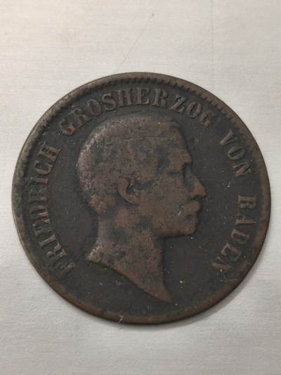 Krab外币市集Vol.12 德国巴登1856年1科鲁泽