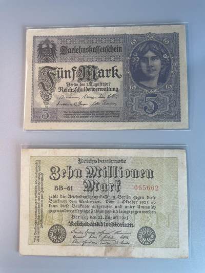 德国 1917-23 二枚 - 德国 1917-23 二枚