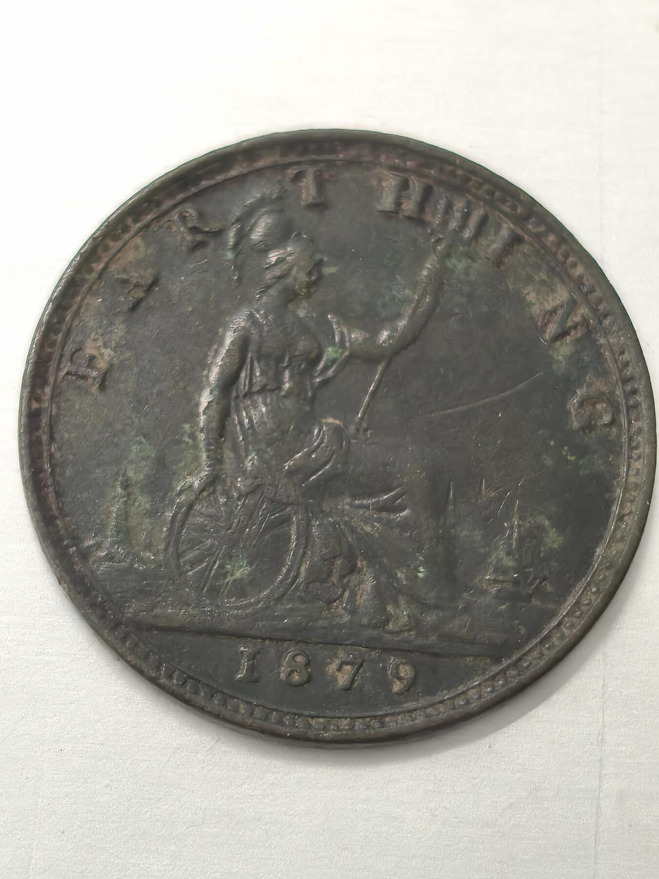 Krab外币市集Vol.12 英国维多利亚1879年1法新