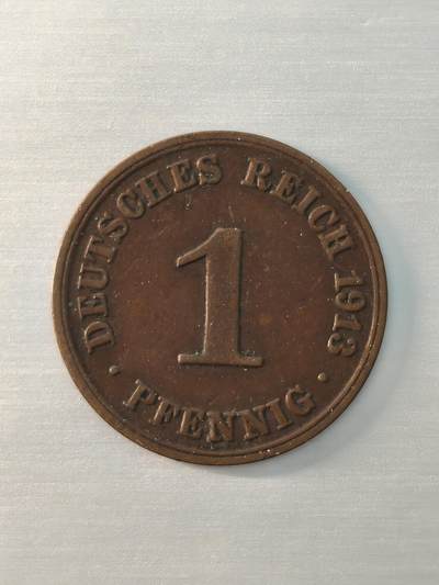 Krab外币市集Vol.12 德国1913年1芬妮